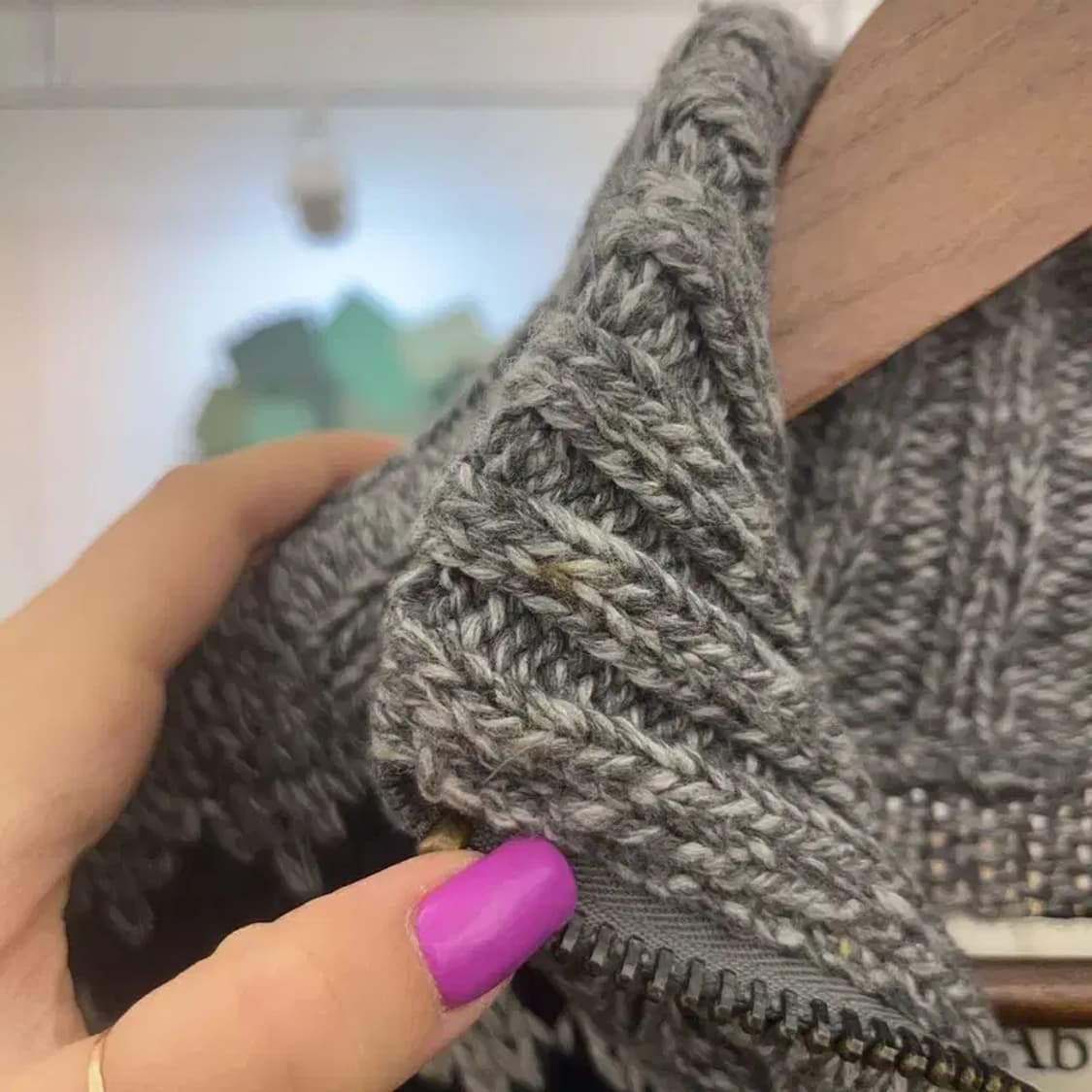 아베크롬비 하이넥 폭닥 노르딕 코위찬 울 혼방 가디건 XL C07257 상품이미지8