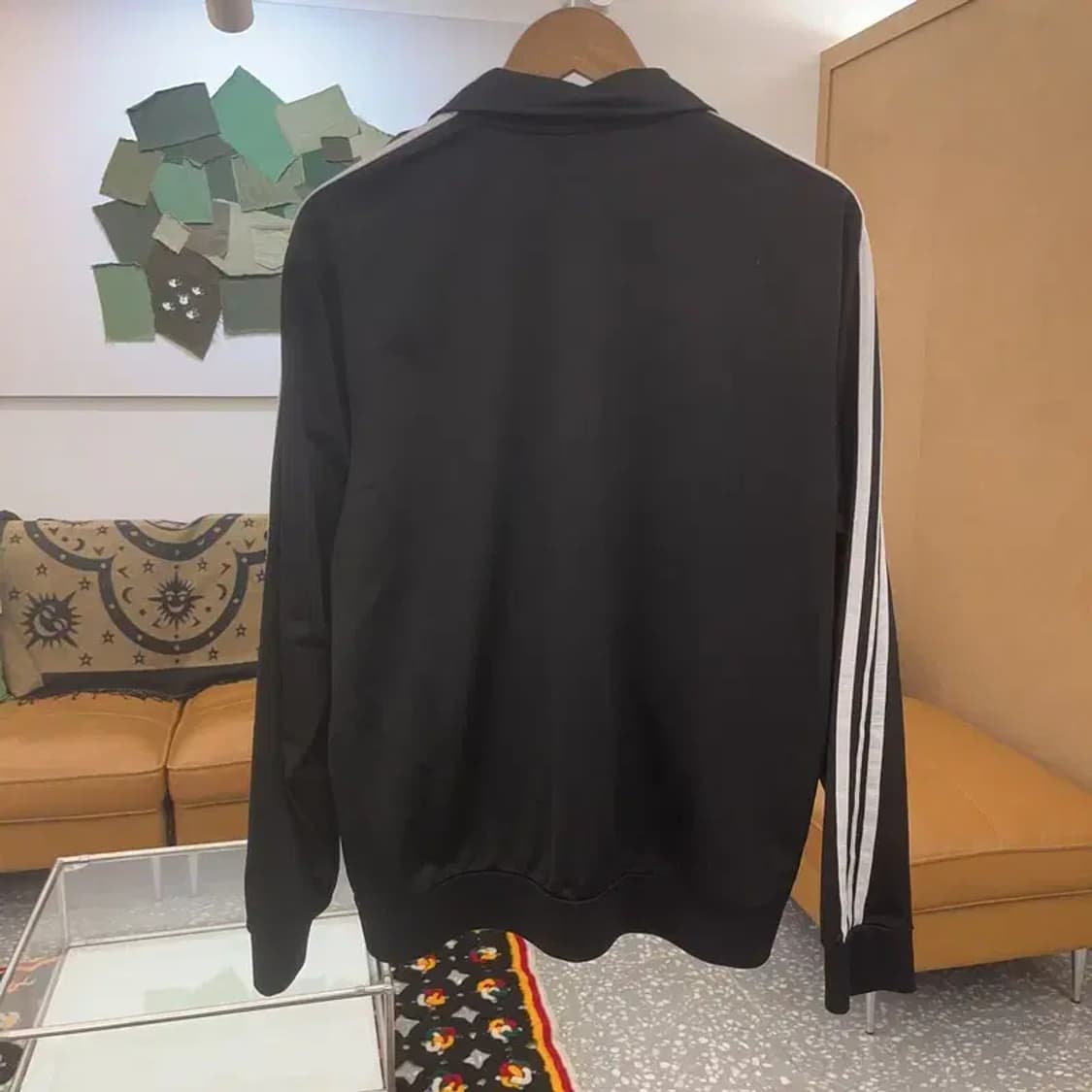 아디다스 빈티지 오리지널 검흰 삼선 져지 집업 XL C07264 상품이미지4