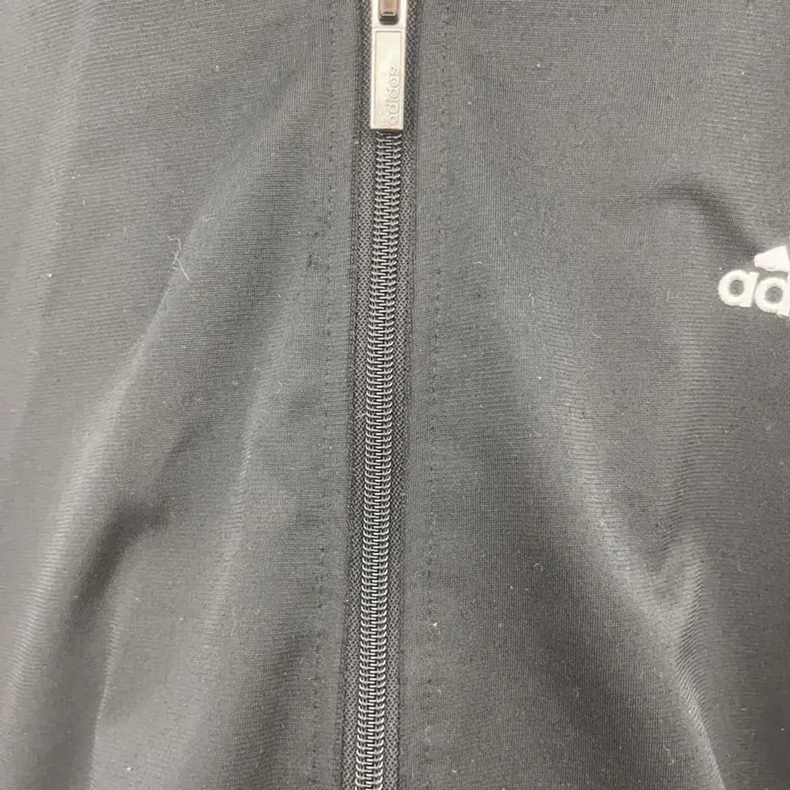 아디다스 빈티지 오리지널 검흰 삼선 져지 집업 XL C07264 상품이미지7