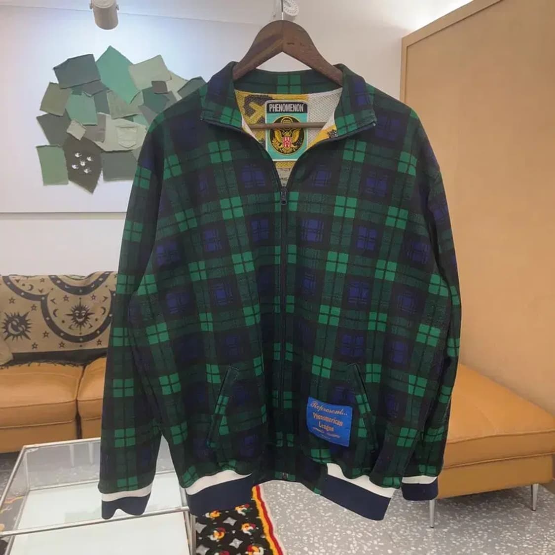 페노메논 유니크 키치 레터링 리버시블 양면 자켓 L C07255 상품이미지3