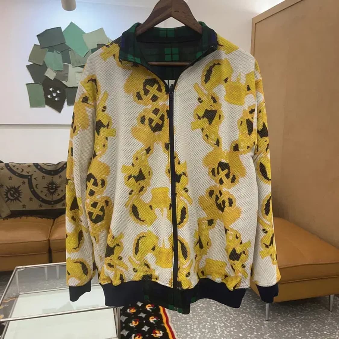 페노메논 유니크 키치 레터링 리버시블 양면 자켓 L C07255 상품이미지5