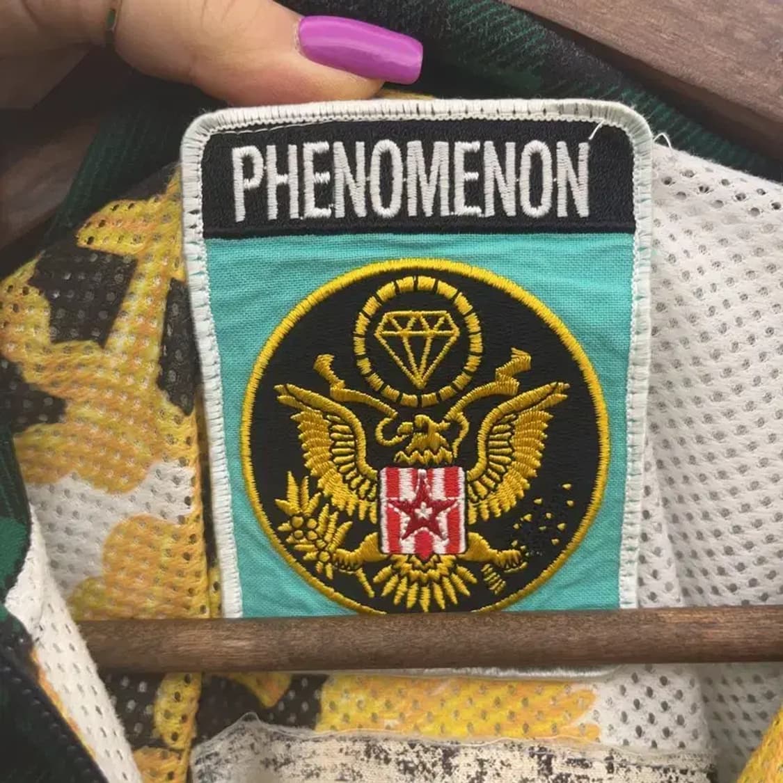 페노메논 유니크 키치 레터링 리버시블 양면 자켓 L C07255 상품이미지8