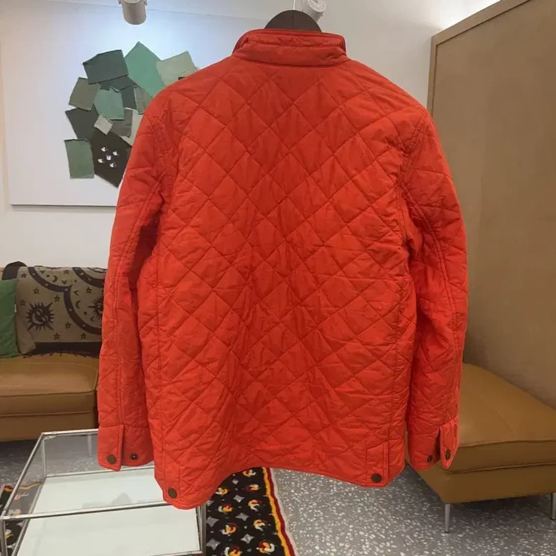 폴로 랄프로렌 키치 비비드 오렌지 깔깔이 퀄팅 자켓 XL C07259 상품이미지4