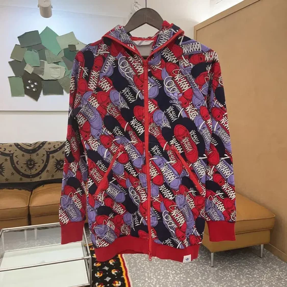 아디다스 희귀 키치 스니커즈 투웨이 져지 집업 100 C07282 상품이미지3