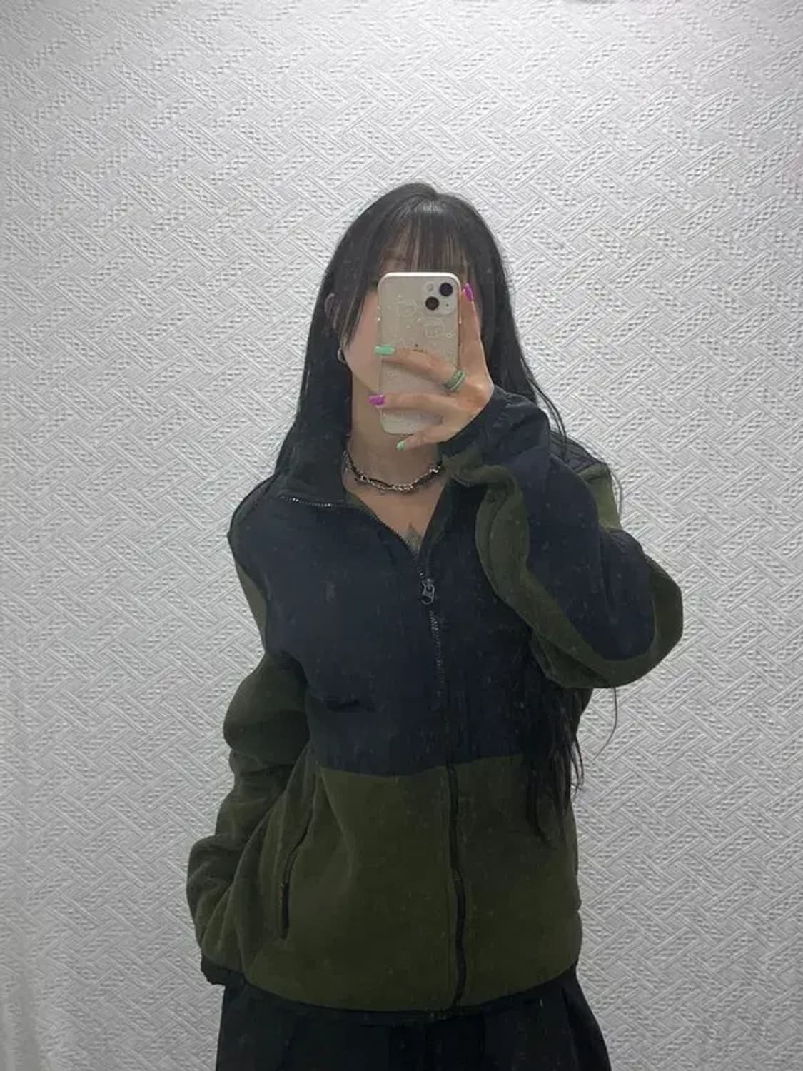 폴로 랄프로렌 폴라텍 레트로 말차 딥카키 배색 후리스 M C07288 상품이미지1