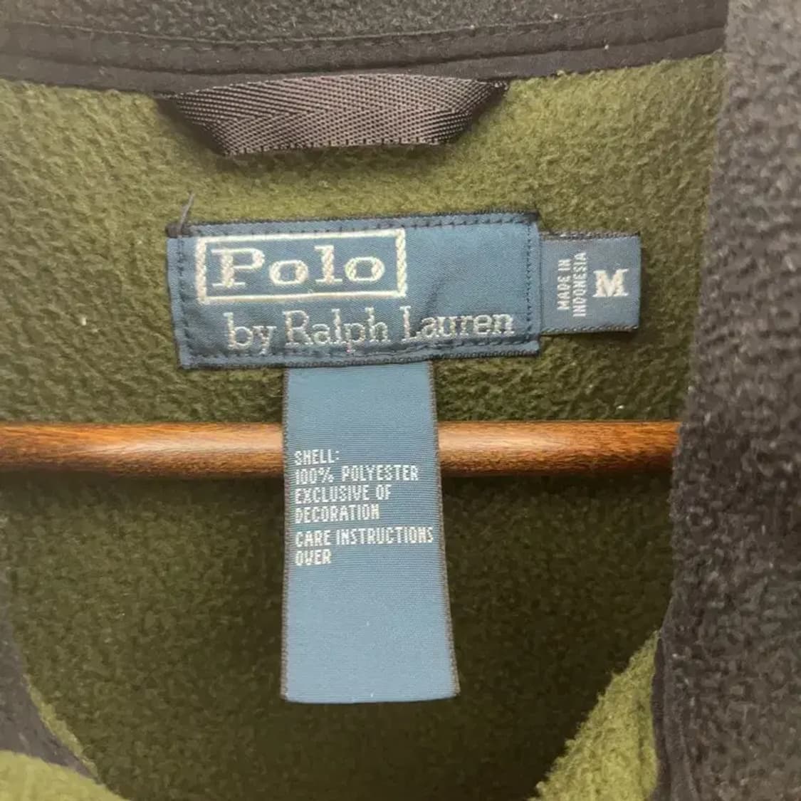 폴로 랄프로렌 폴라텍 레트로 말차 딥카키 배색 후리스 M C07288 상품이미지5