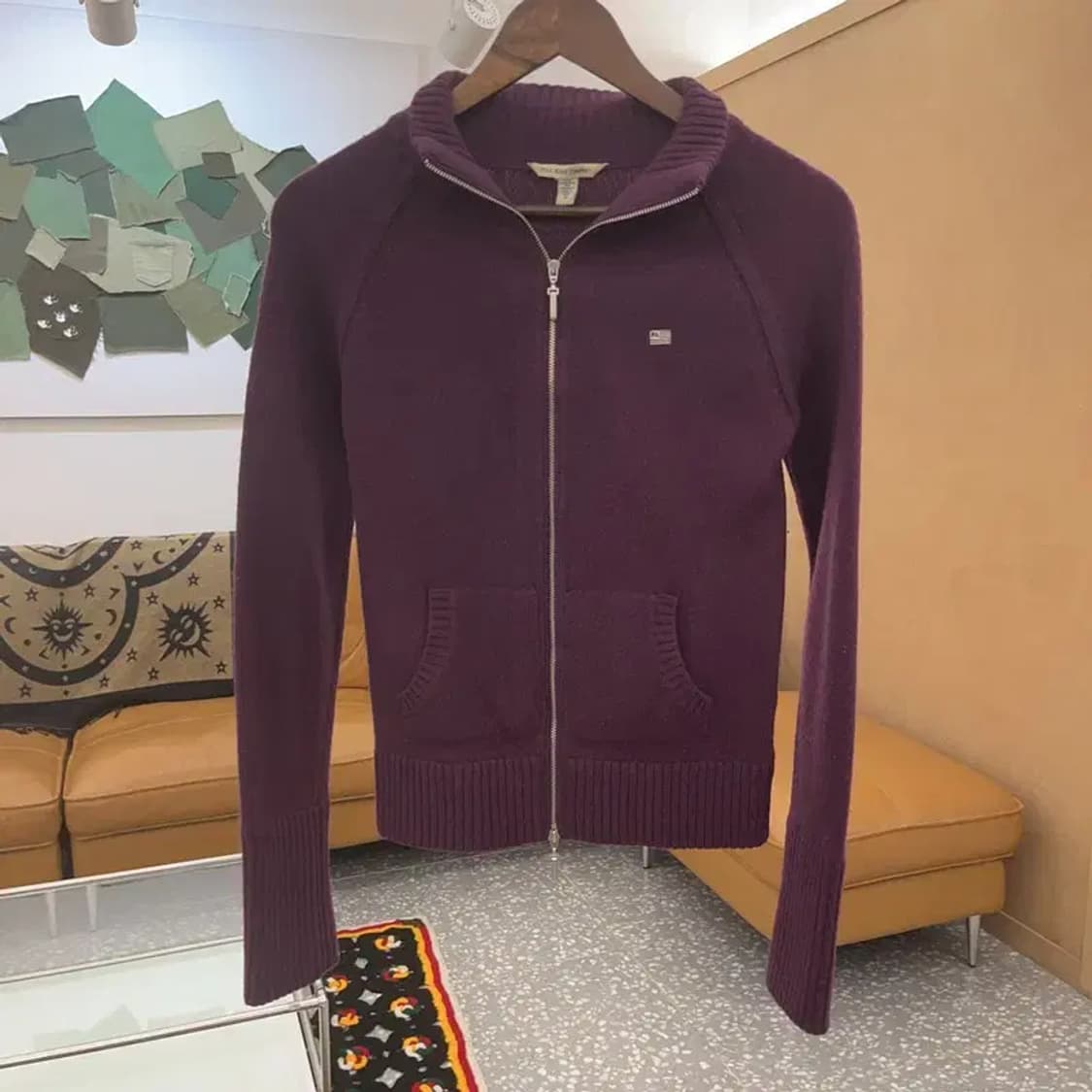 폴로 랄프로렌 빈티지 90's 램스울 캐시미어 가디건 S C07291 상품이미지3