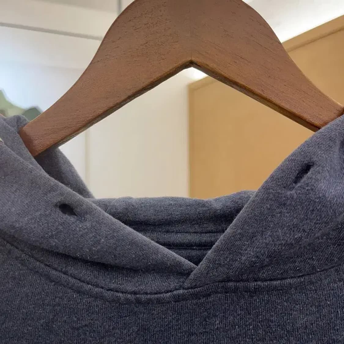 노스페이스 올드스쿨 빈티지로고 딥블루 기모 후드티 100 C07289 상품이미지8