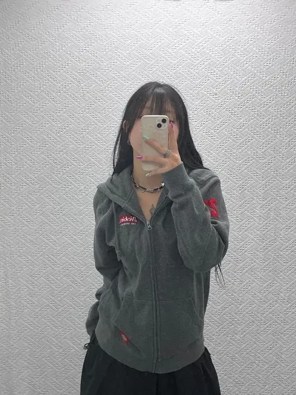 디키즈 올드스쿨 빈티지 스트릿 약기모 후드 집업 M C07284 상품이미지1