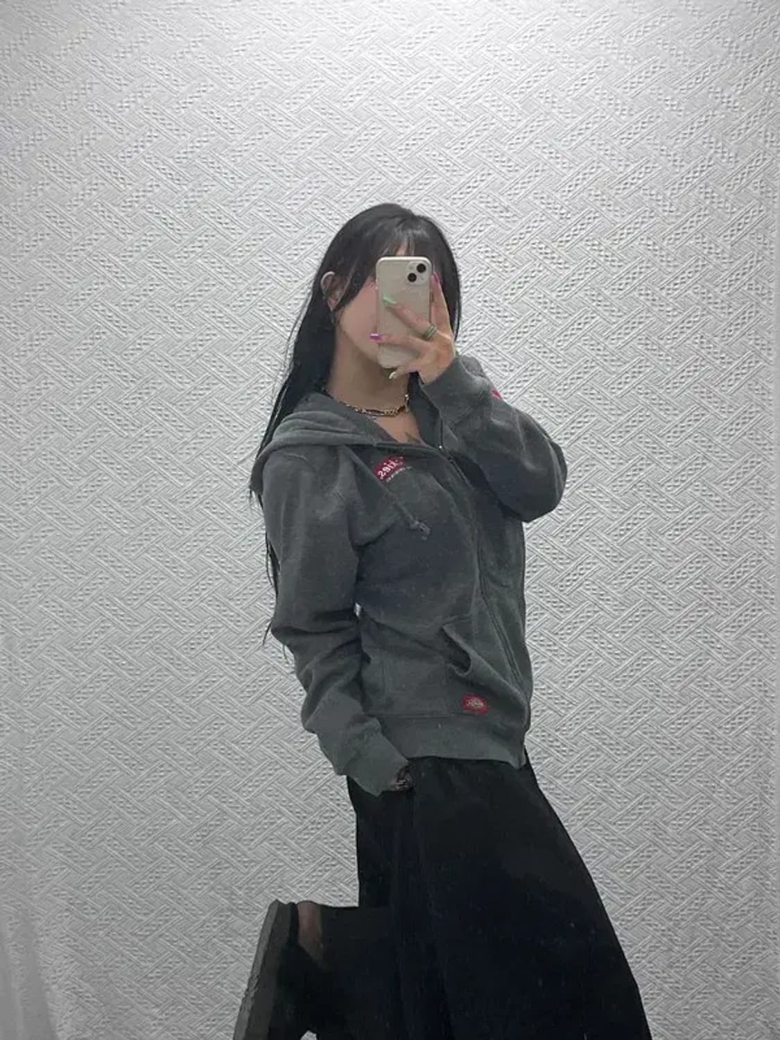 디키즈 올드스쿨 빈티지 스트릿 약기모 후드 집업 M C07284 상품이미지2