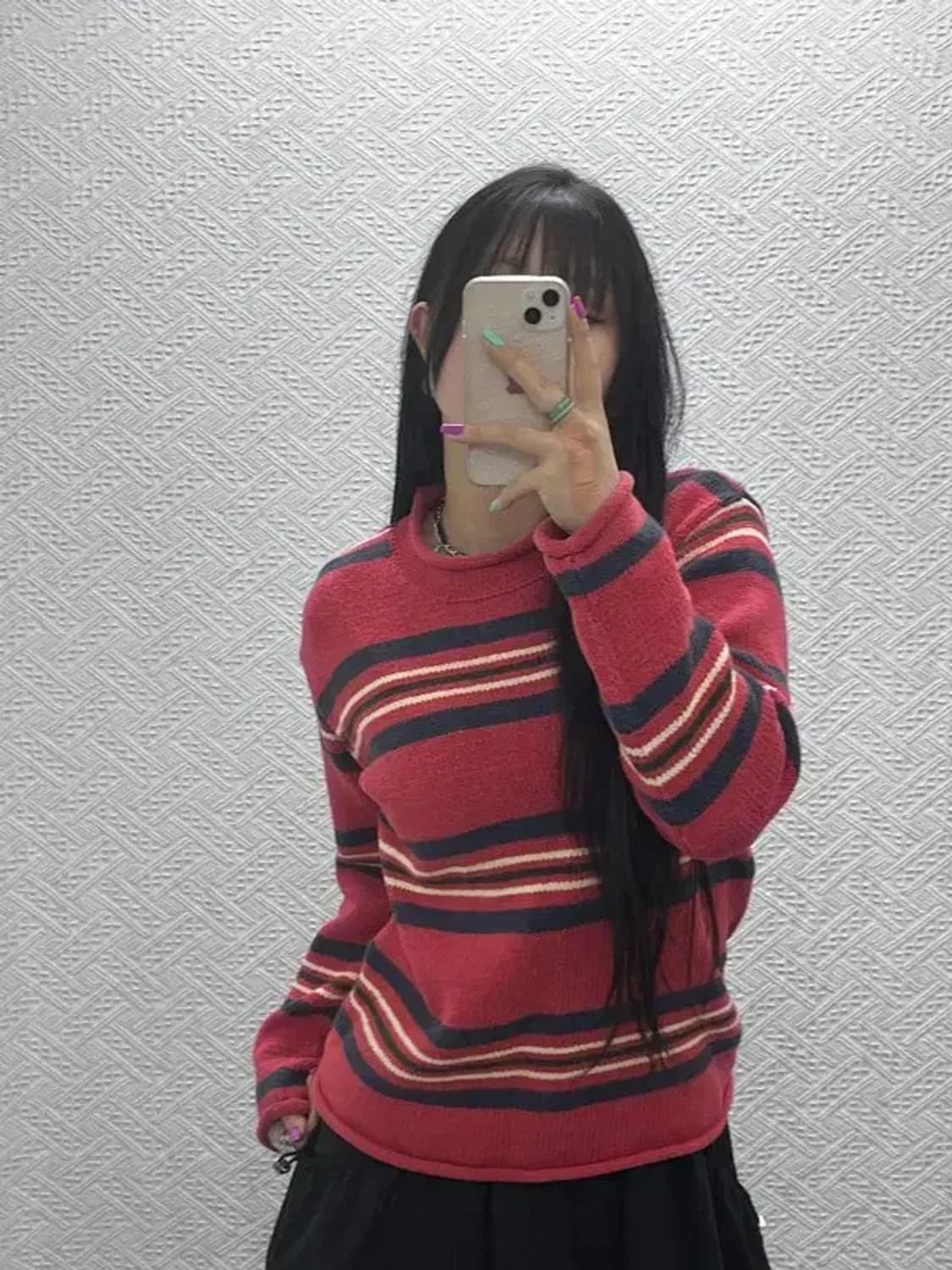 폴로 랄프로렌 빈티지 레트로 스트라이프 홀리데이 니트  L C07309 상품이미지2