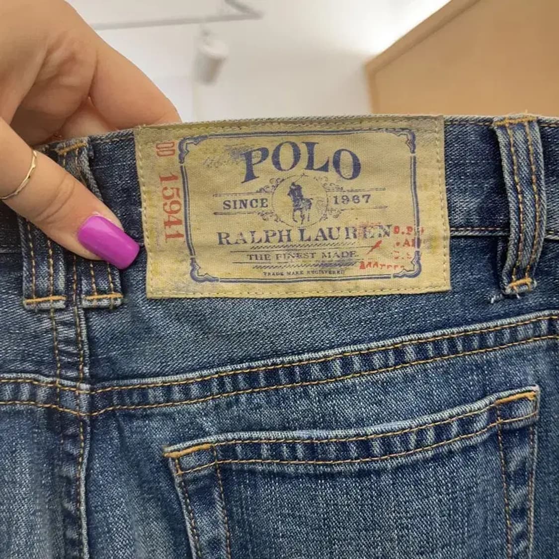 폴로 랄프로렌 올드스쿨 빈티지 워싱 데님팬츠 29인치 C07316 상품이미지5