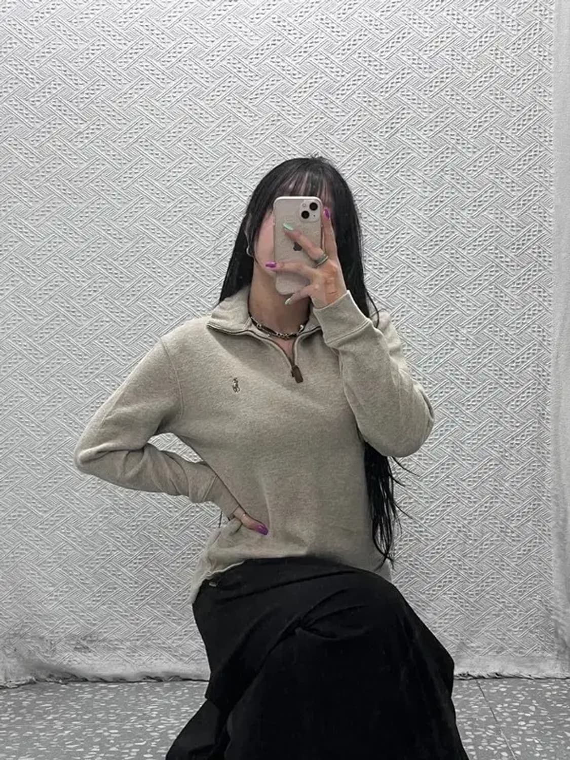 폴로 랄프로렌 컨트리 오트밀 반집업 니트 S C07281 상품이미지2