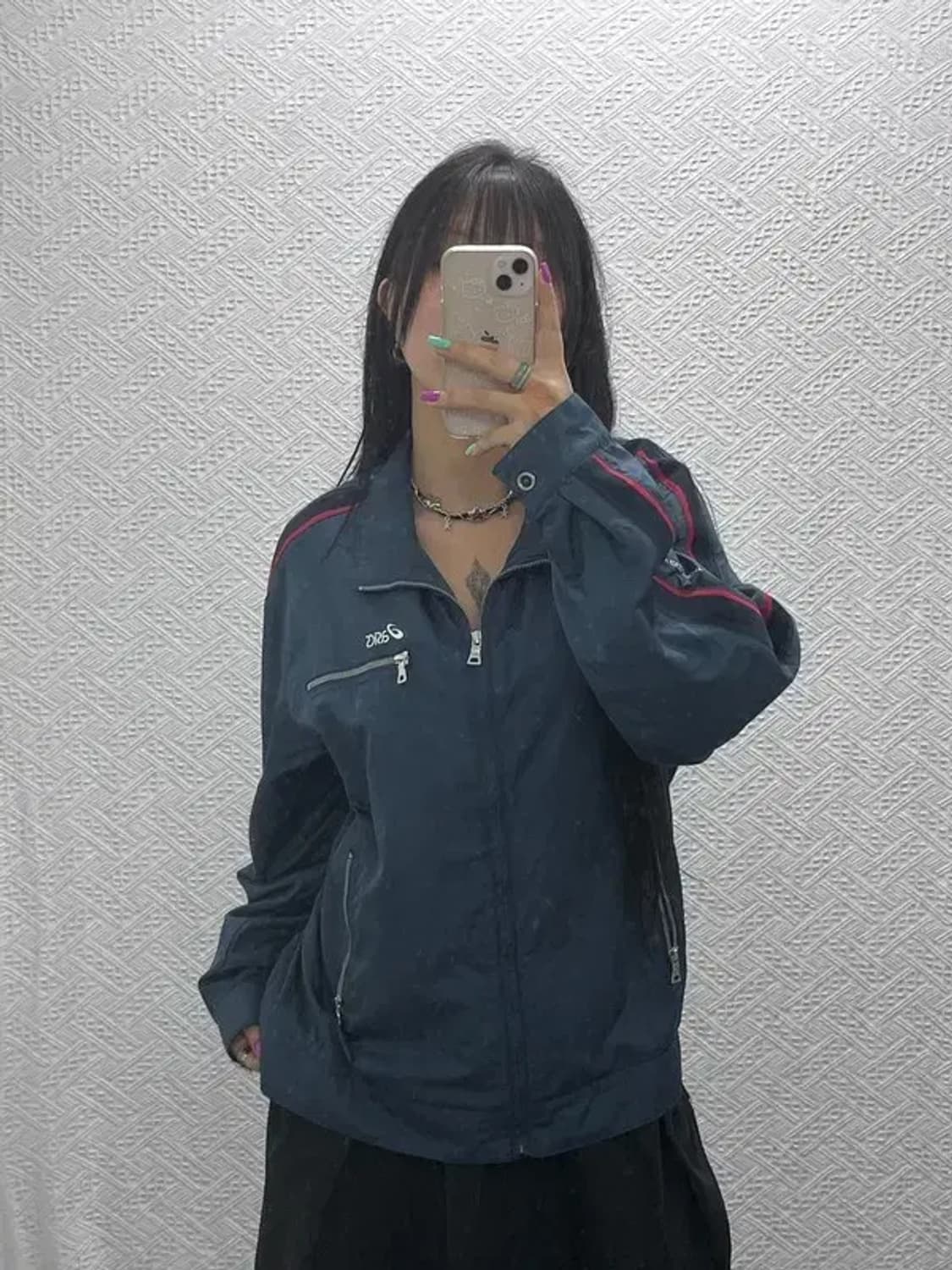 아식스 올드스쿨 레트로 바람막이 워크 자켓 105 C07295 상품이미지1