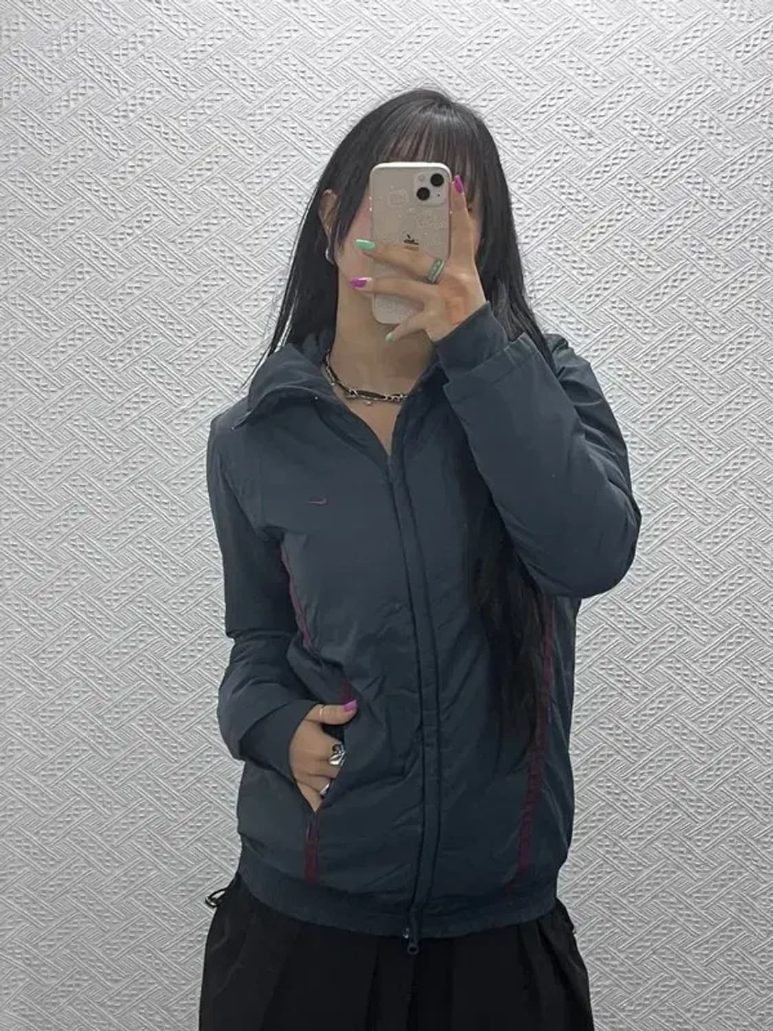 아식스 올드스쿨 레트로 바람막이 워크 자켓 105 C07295 상품이미지2