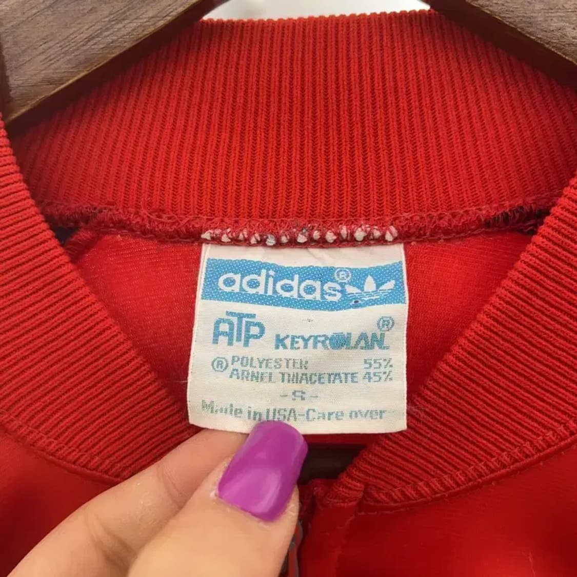 아디다스 희귀 80's ATP 키롤란 빈티지 트랙탑 져지 S C07306 상품이미지5