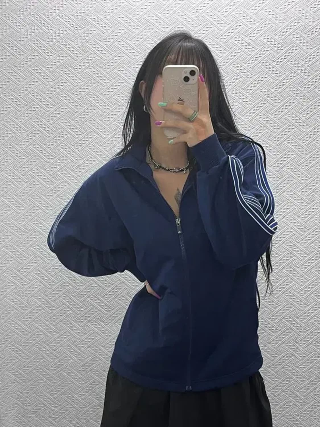 아디다스 재팬 올드스쿨 오버핏 트랙탑 져지 집업 S C07305 상품이미지1