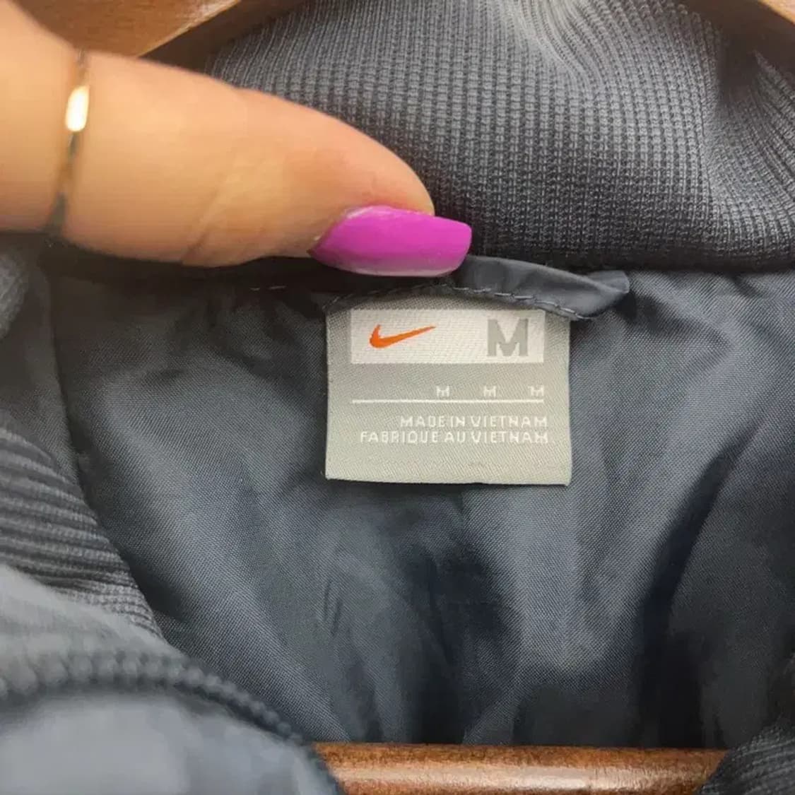 나이키 올드스쿨 빈티지 크로스배색 바람막이 자켓 M C07310 상품이미지5