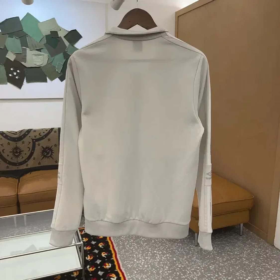 엄브로 유니크 사이드라인 화이트 트랙탑 져지 집업 95 C07307 상품이미지4