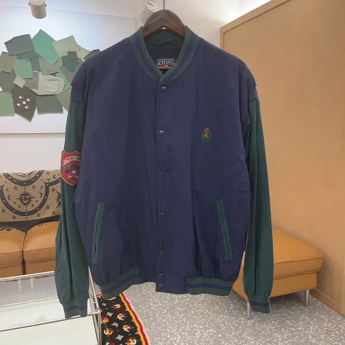 챕스 랄프로렌 올드스쿨 90s 오버핏 야구잠바 바시티자켓 M C07328 상품이미지3