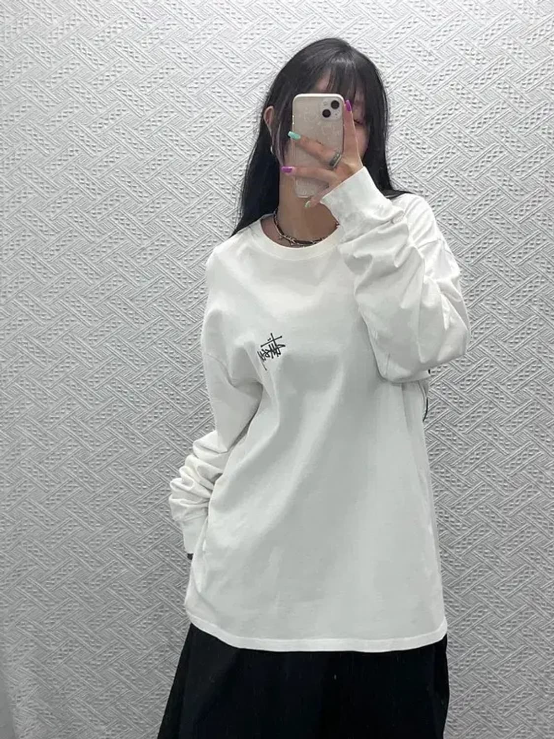 스투시 빅로고 백프리팅 롱슬리브 긴팔티 XL C07334 상품이미지2