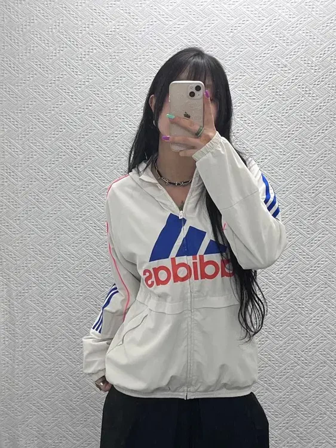 아디다스 빅로고 올드스쿨 윈드브레이커 바람막이 자켓 160 C07336 상품이미지1