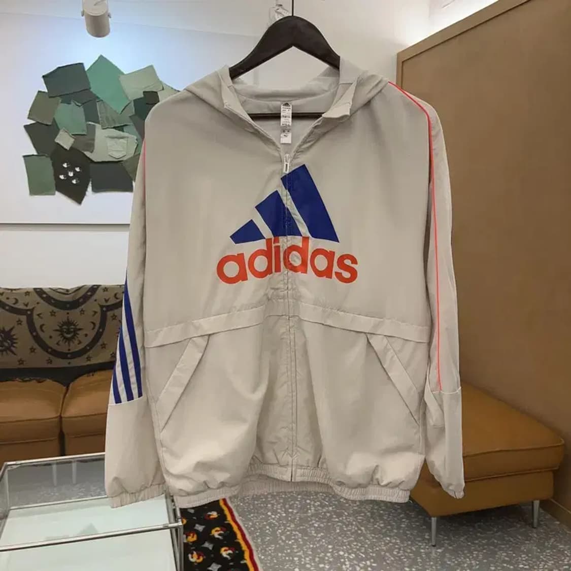 아디다스 빅로고 올드스쿨 윈드브레이커 바람막이 자켓 160 C07336 상품이미지3