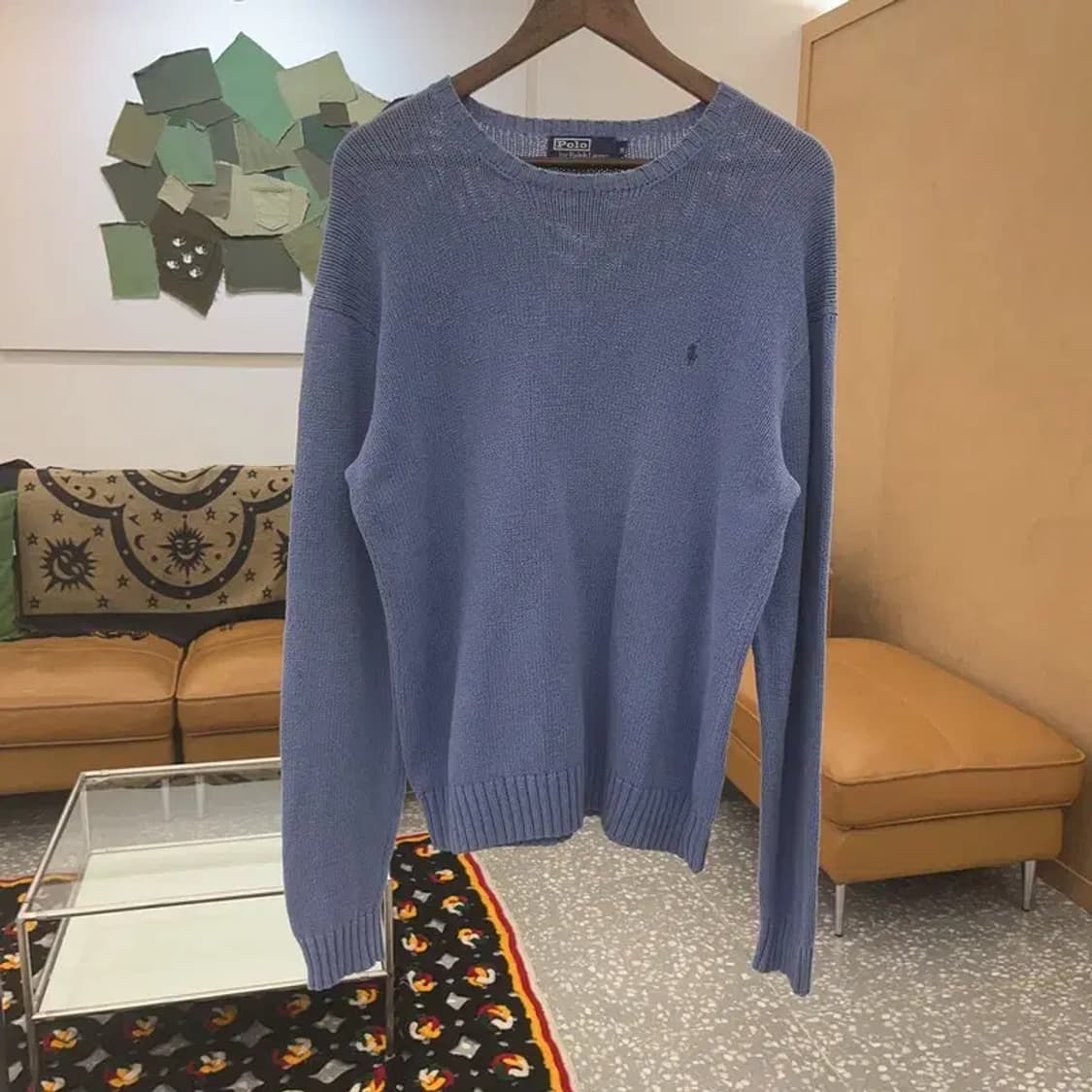 폴로 랄프로렌 자수로고 코튼 니트 스웨터 M C07341 상품이미지3