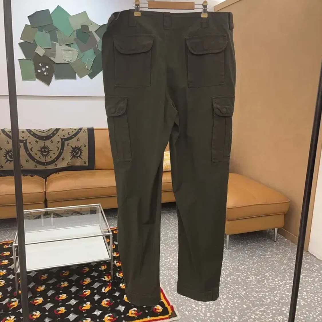 빈티지 Y2K 올드스쿨 빅사이즈 카고 코튼팬츠 면바지 C07350 상품이미지4