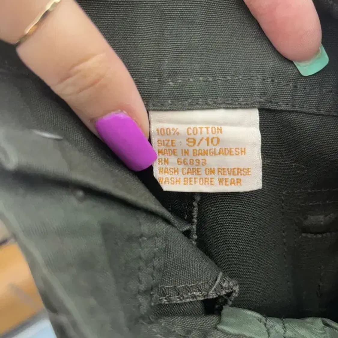 빈티지 Y2K 올드스쿨 빅사이즈 카고 코튼팬츠 면바지 C07350 상품이미지5