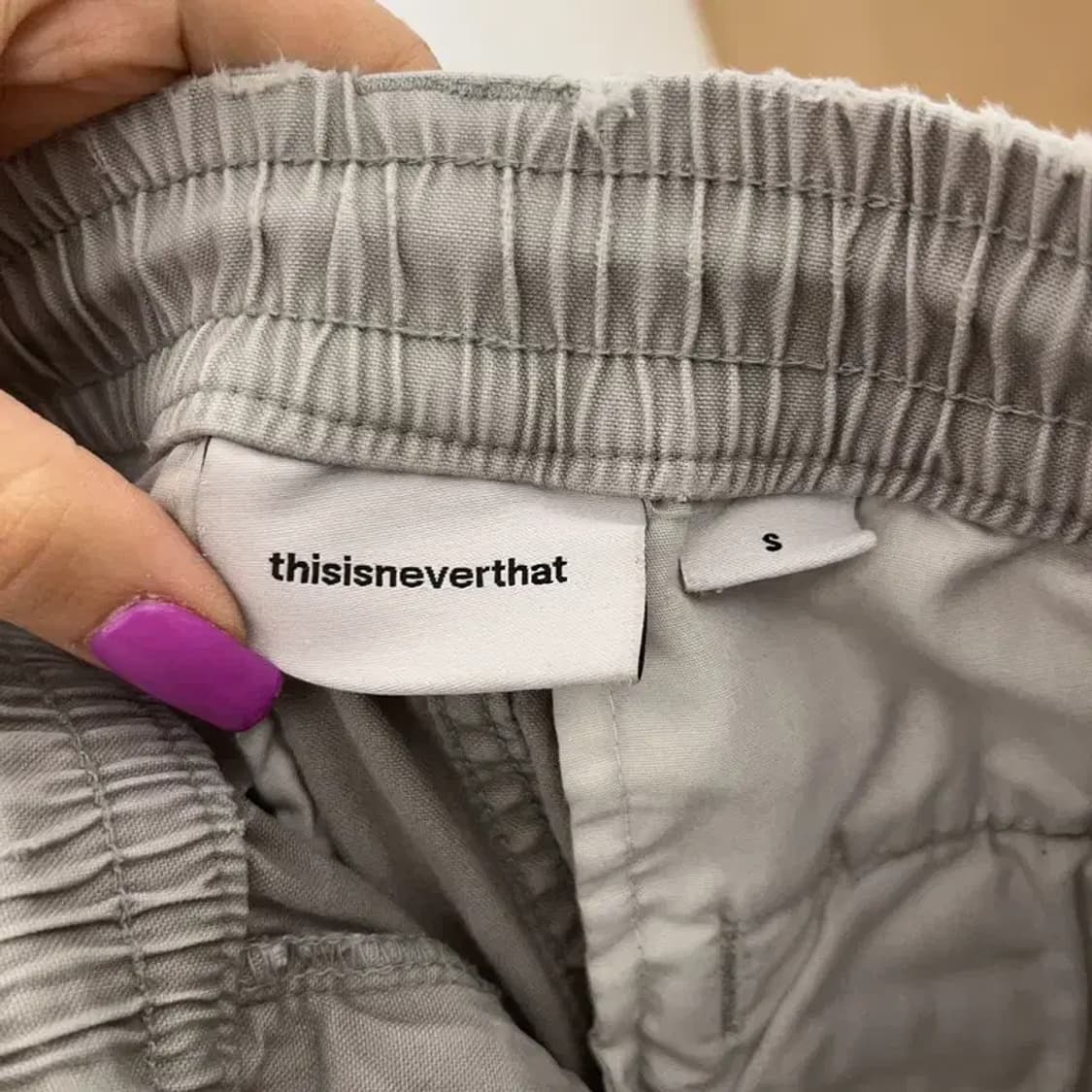 디스이즈네버댓 밴딩 조거 카고팬츠 면바지 S C07351 상품이미지5