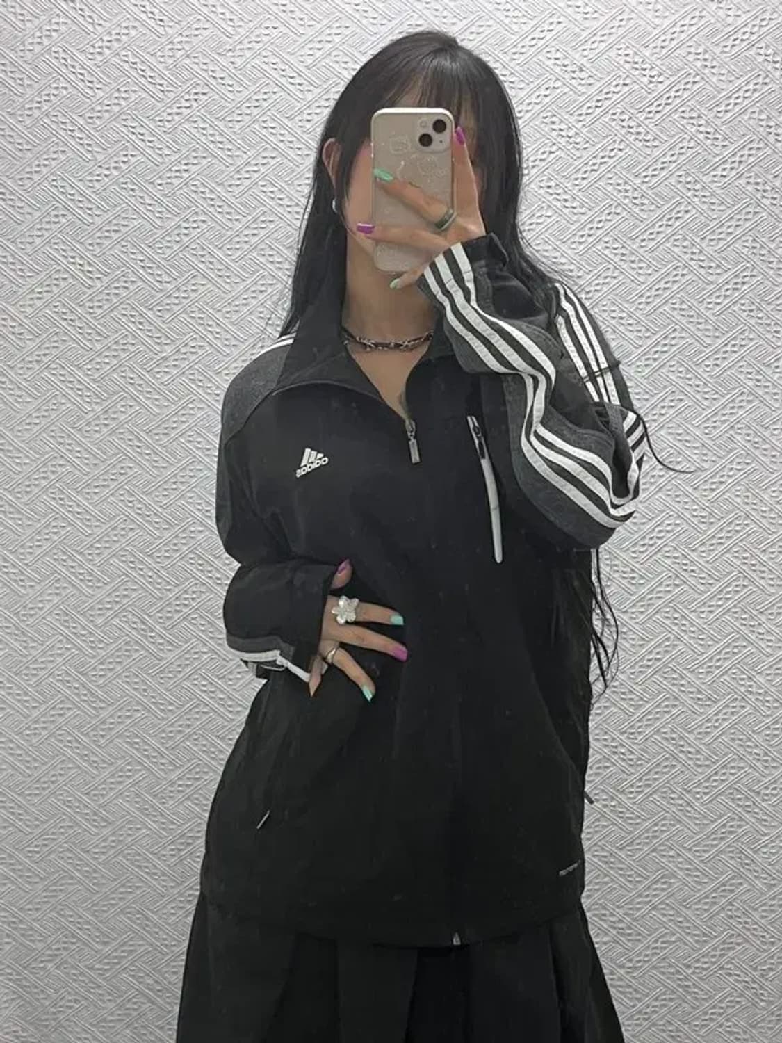 아디다스 스포티 삼선로고 윈드브레이커 바람막이 110 C07337 상품이미지2