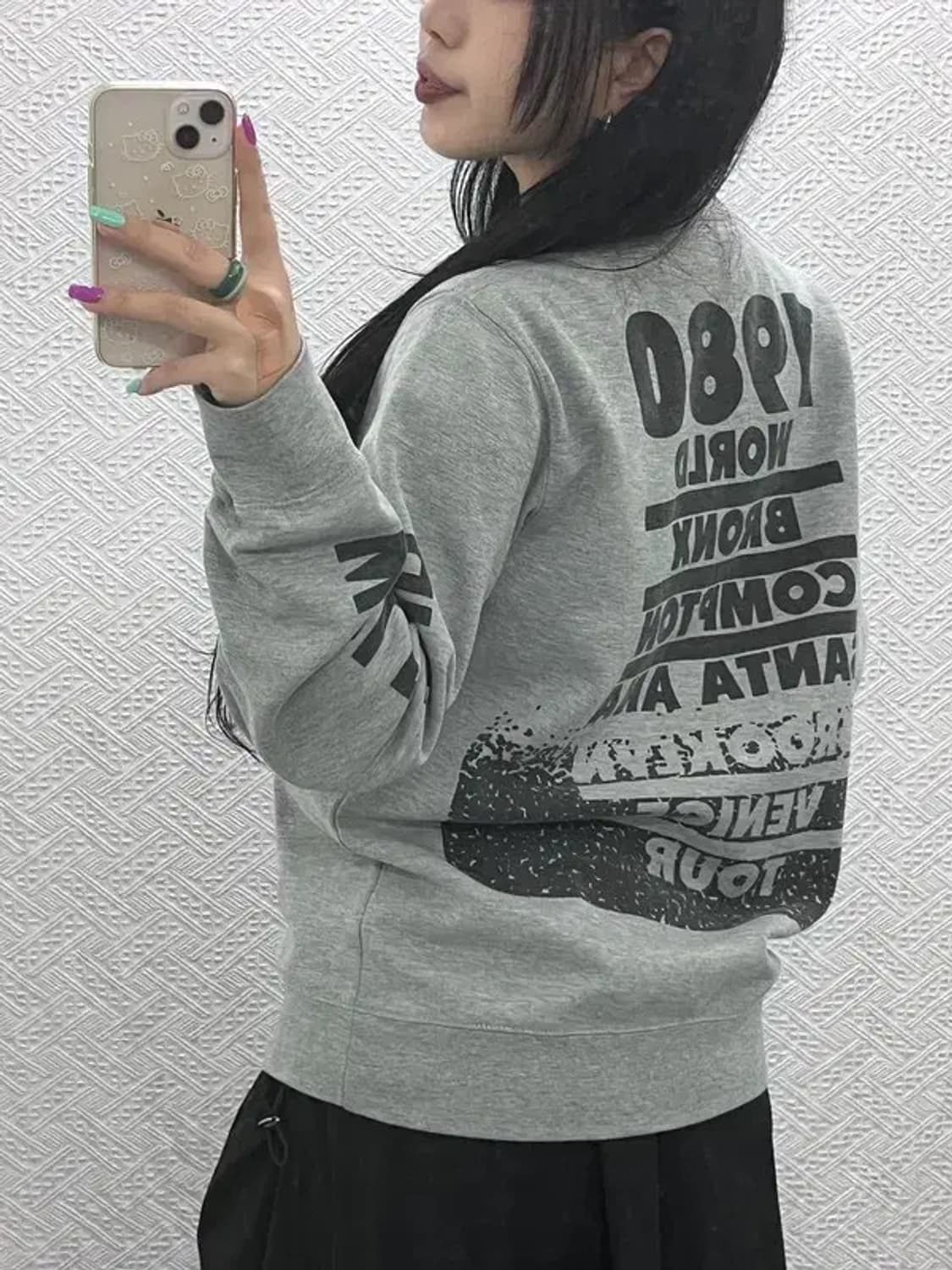 스투시 정품 NYC 월드투어 약기모 스웻셔츠 맨투맨 L C07325 상품이미지2