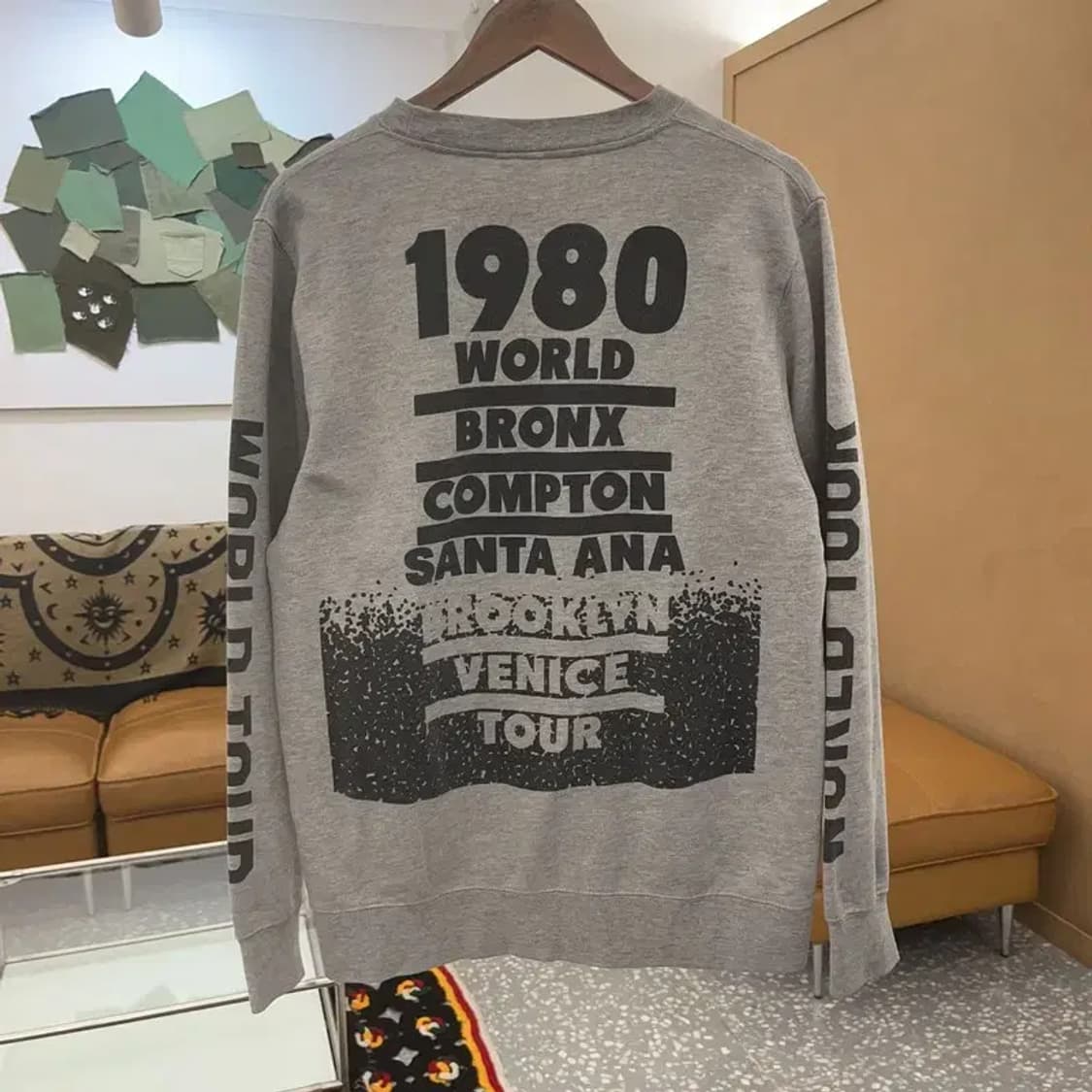 스투시 정품 NYC 월드투어 약기모 스웻셔츠 맨투맨 L C07325 상품이미지4