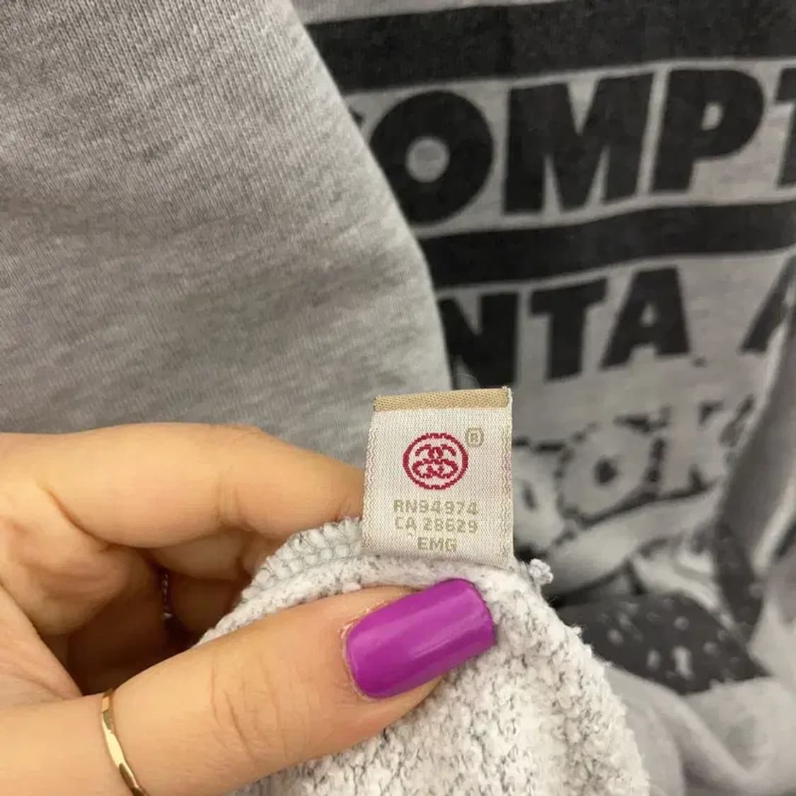 스투시 정품 NYC 월드투어 약기모 스웻셔츠 맨투맨 L C07325 상품이미지7