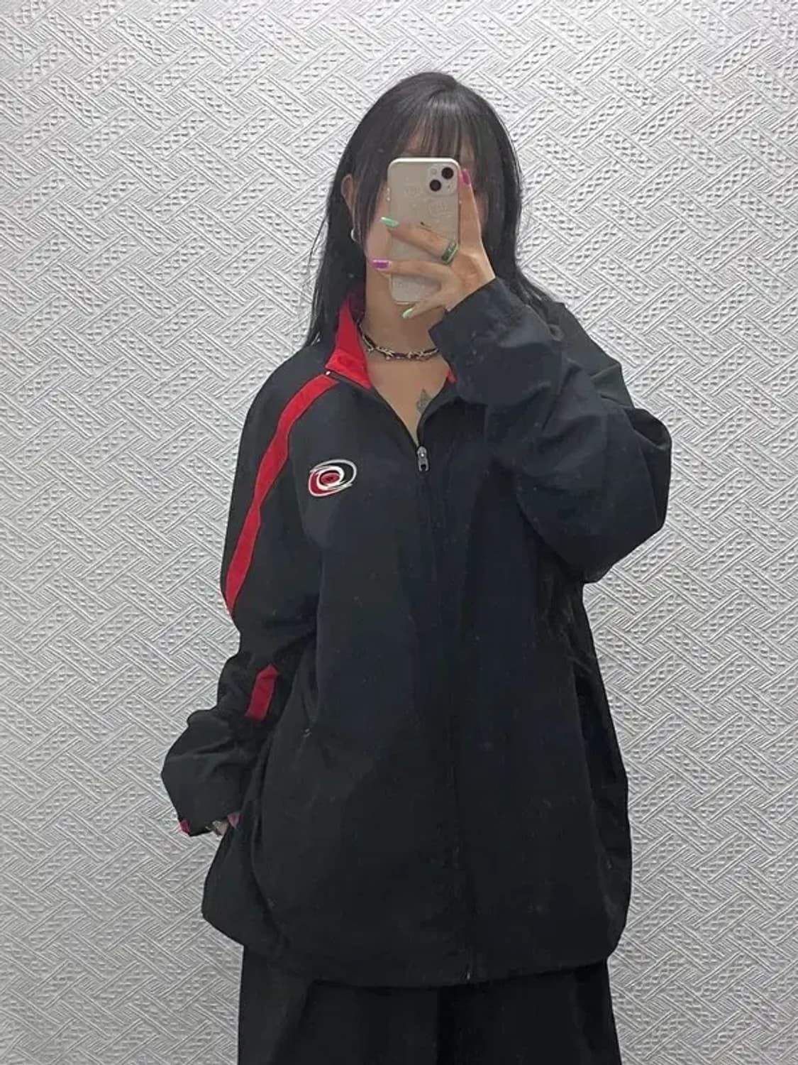 리복 NHL 허리케인스 올드스쿨 오버핏 바람막이 L C07339 상품이미지1