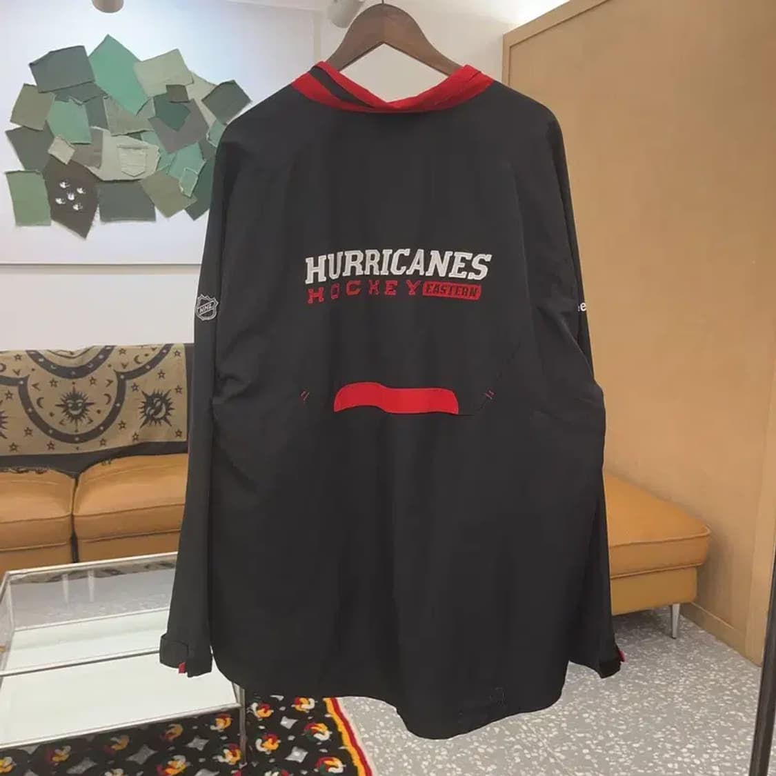 리복 NHL 허리케인스 올드스쿨 오버핏 바람막이 L C07339 상품이미지4