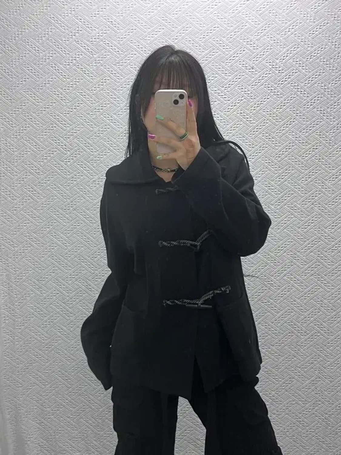 폴로 랄프로렌 모던 더플 캐시미어 떡볶이 코트 M C07359 상품이미지1