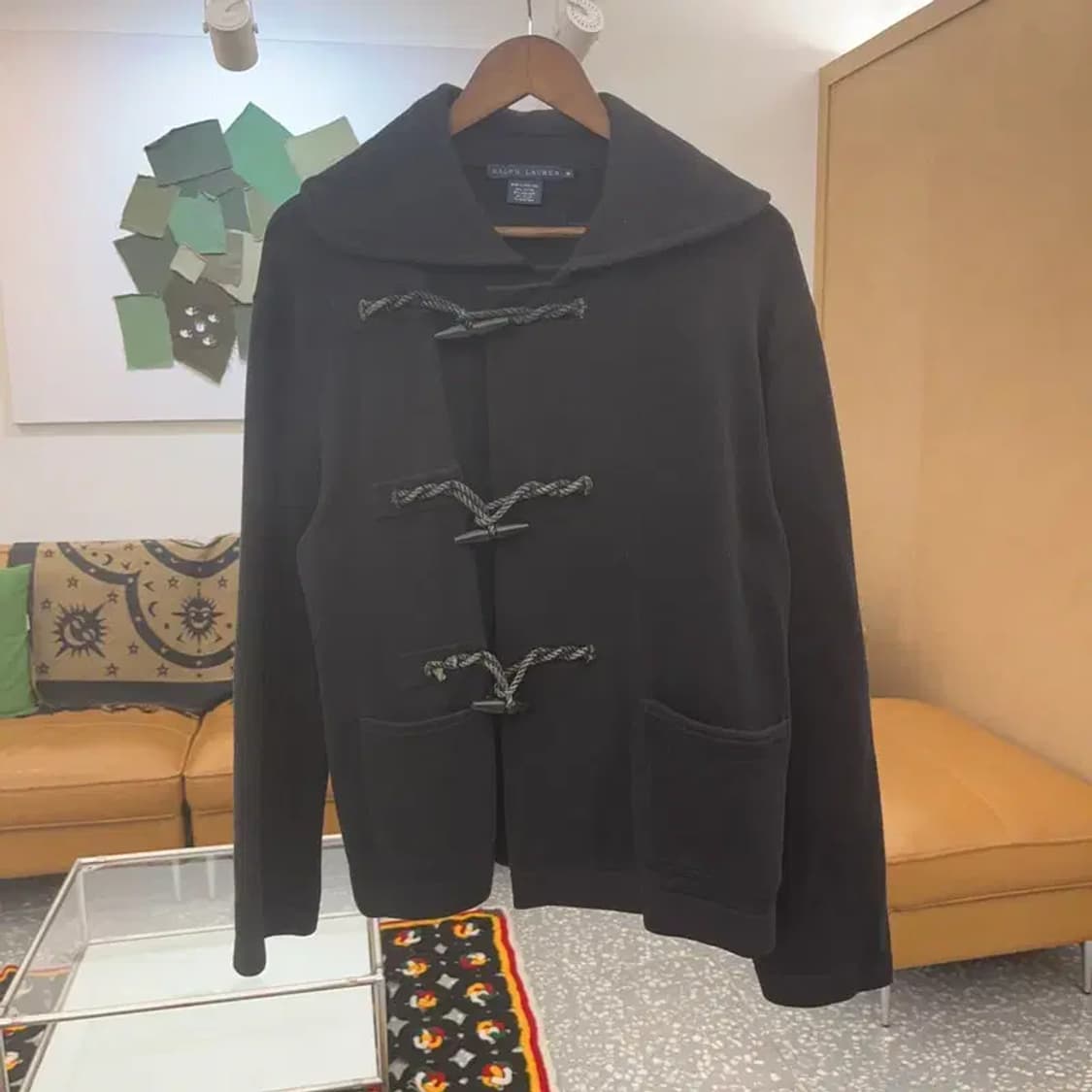 폴로 랄프로렌 모던 더플 캐시미어 떡볶이 코트 M C07359 상품이미지3