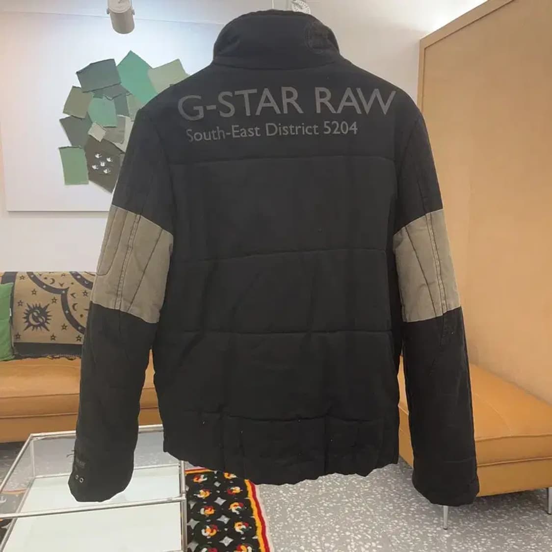 지스타 로우 컨트리 레트로 배색 패딩 자켓 M C07362 상품이미지4