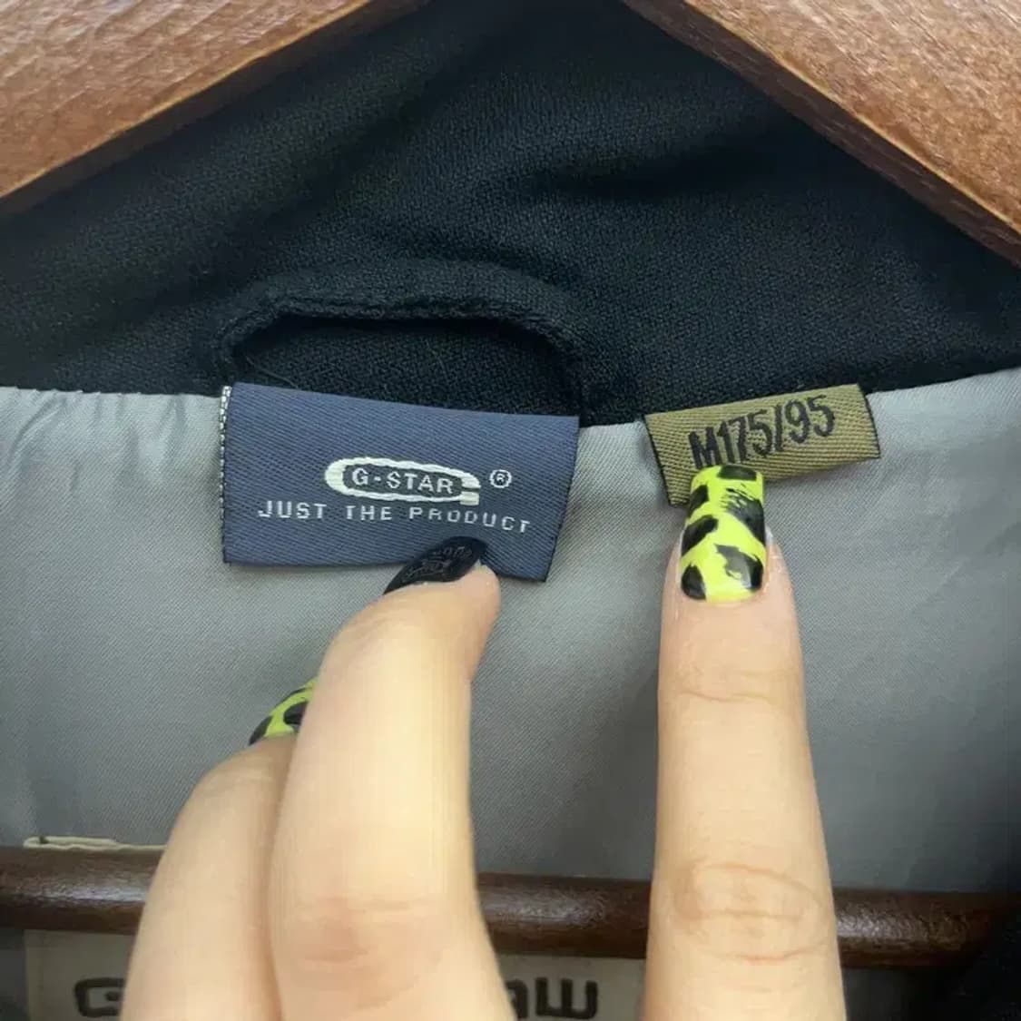 지스타 로우 컨트리 레트로 배색 패딩 자켓 M C07362 상품이미지5