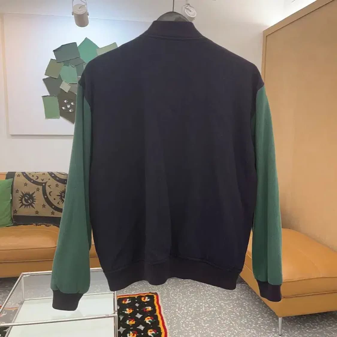 아디다스 레트로 90's 딥그린 슬리브 바시티 자켓 105 C07364 상품이미지4