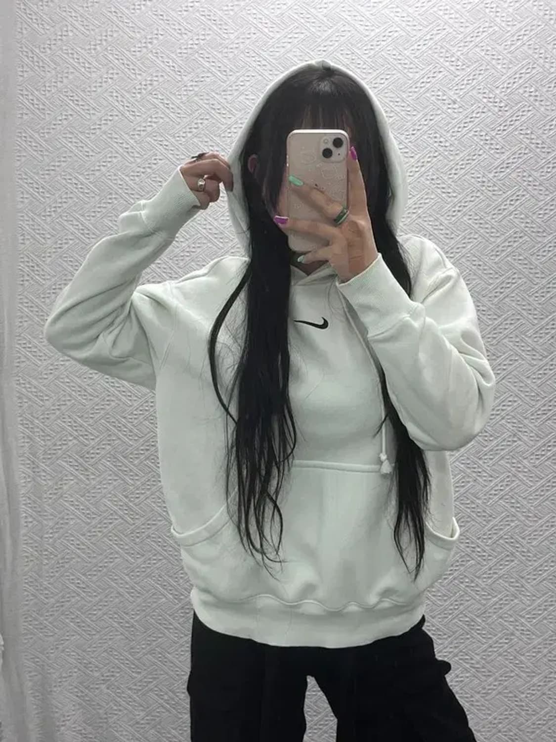 나이키 올드스쿨 레트로 라이트 그린 후드티 M C07378 상품이미지2