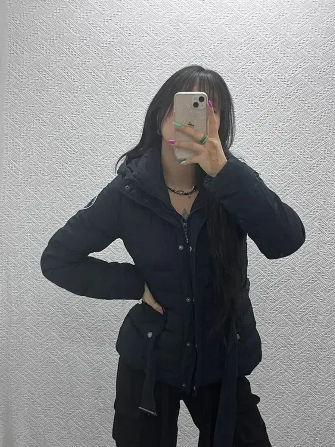 아베크롬비 올드스쿨 빈티지 벨티드 패딩 M C07387 상품이미지1