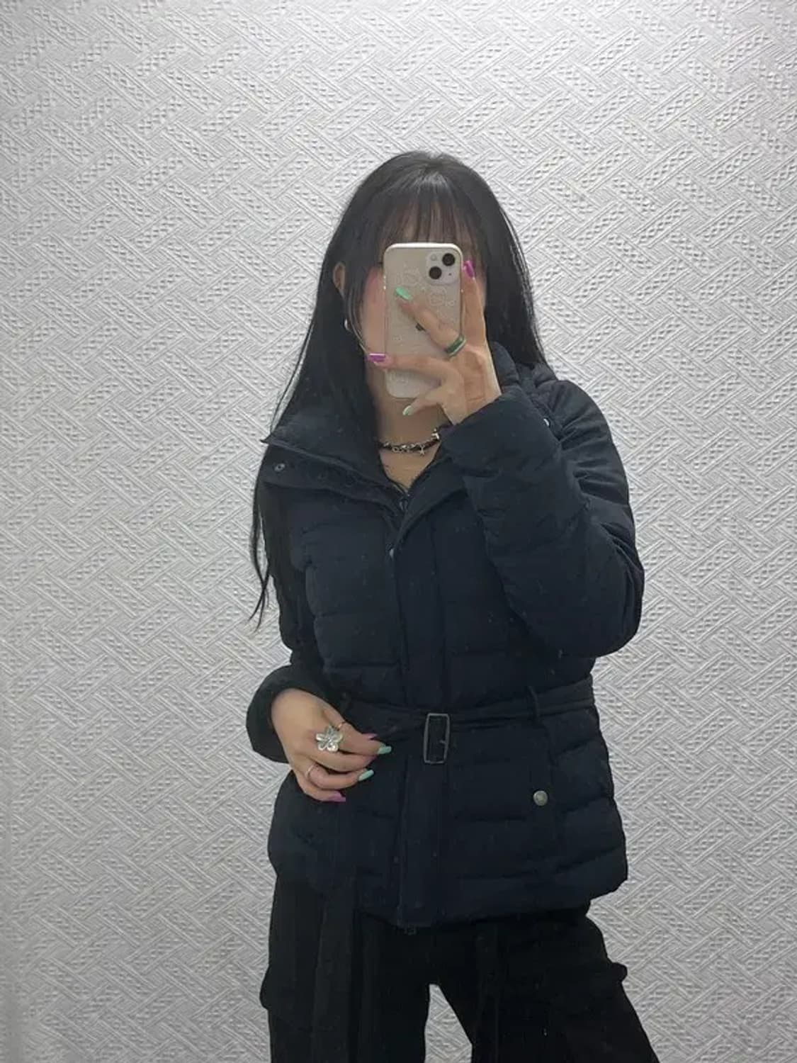 아베크롬비 올드스쿨 빈티지 벨티드 패딩 M C07387 상품이미지2