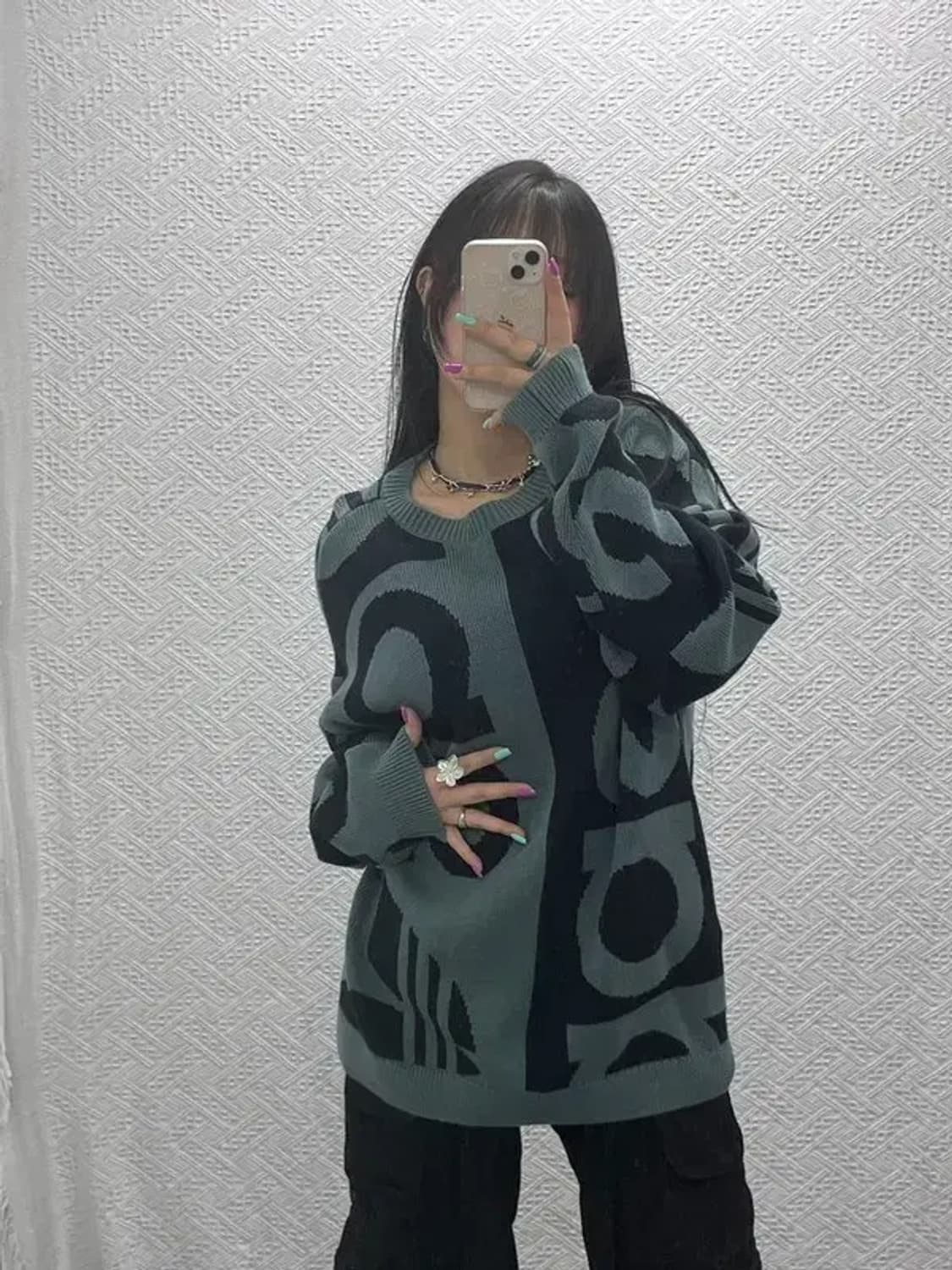 아디다스 오리지널스 스트릿 힙합 로고플레이 니트 L C07368 상품이미지2