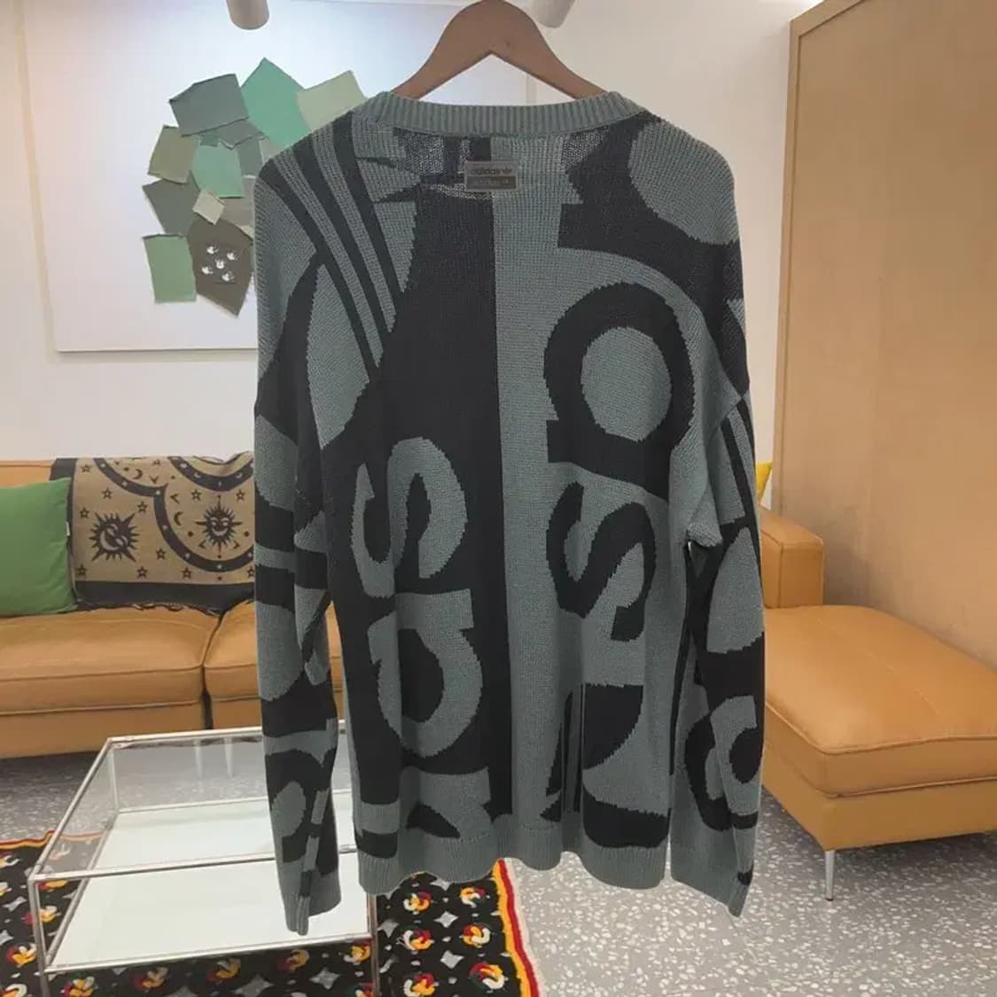 아디다스 오리지널스 스트릿 힙합 로고플레이 니트 L C07368 상품이미지4