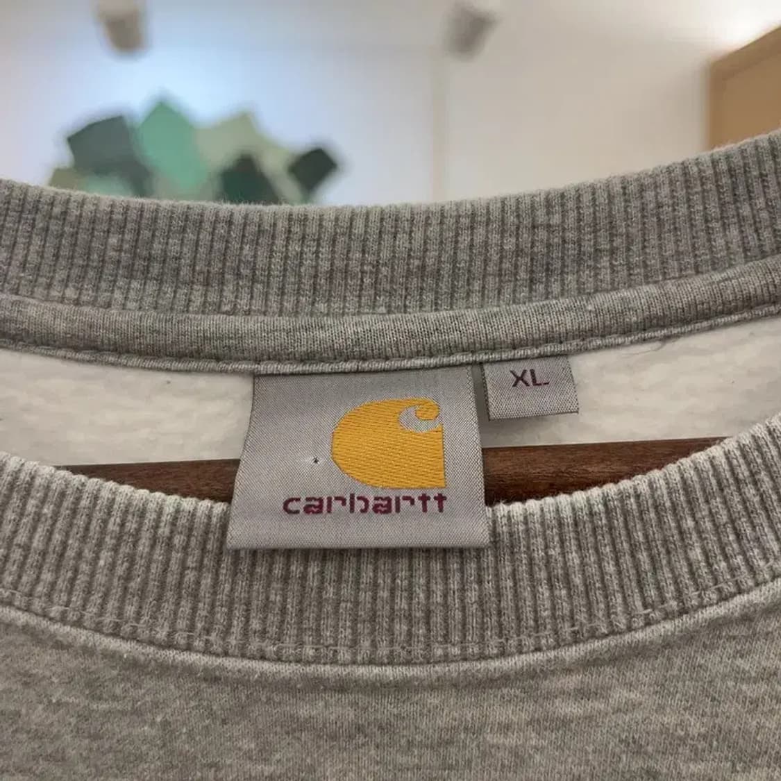 칼하트 폭닥 오버핏 빅로고 약기모 맨투맨 XL C07366 상품이미지5