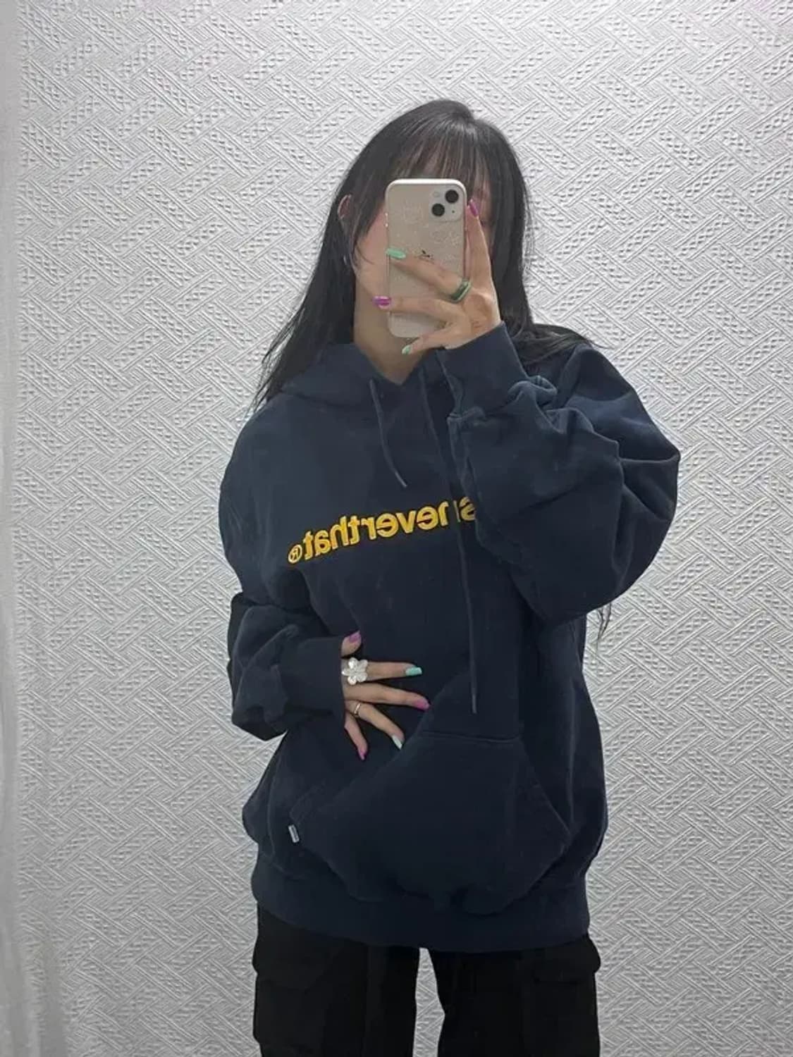 디스이즈네버댓 올드스쿨 레트로 빅로고 약기모 후드티 XL C07383 상품이미지1