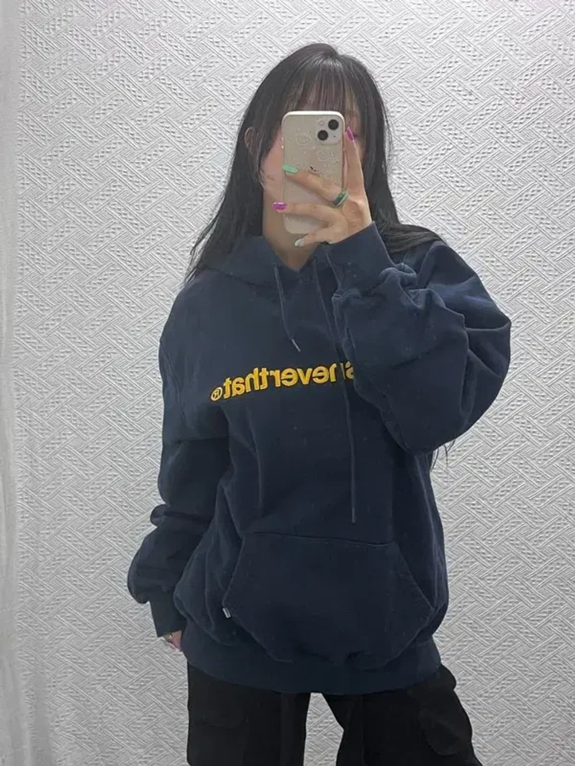 디스이즈네버댓 올드스쿨 레트로 빅로고 약기모 후드티 XL C07383 상품이미지2